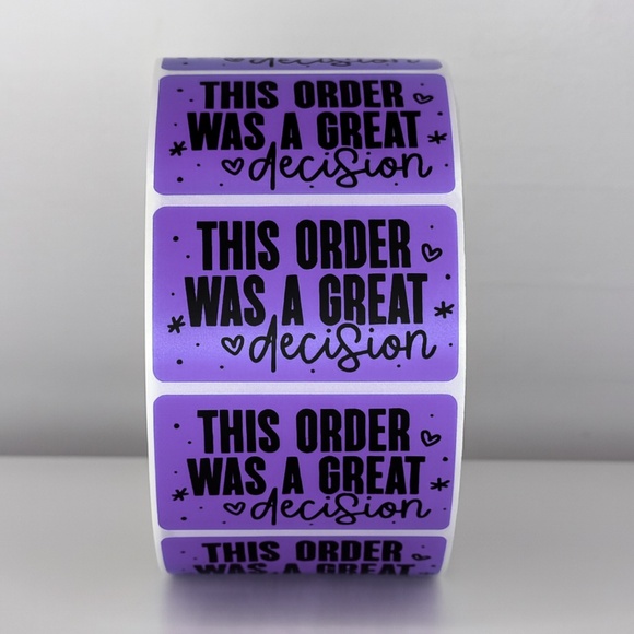 This Order Was A Great Decision Stickers | Cute Small Business Packaging Labels - Picture 6 of 11